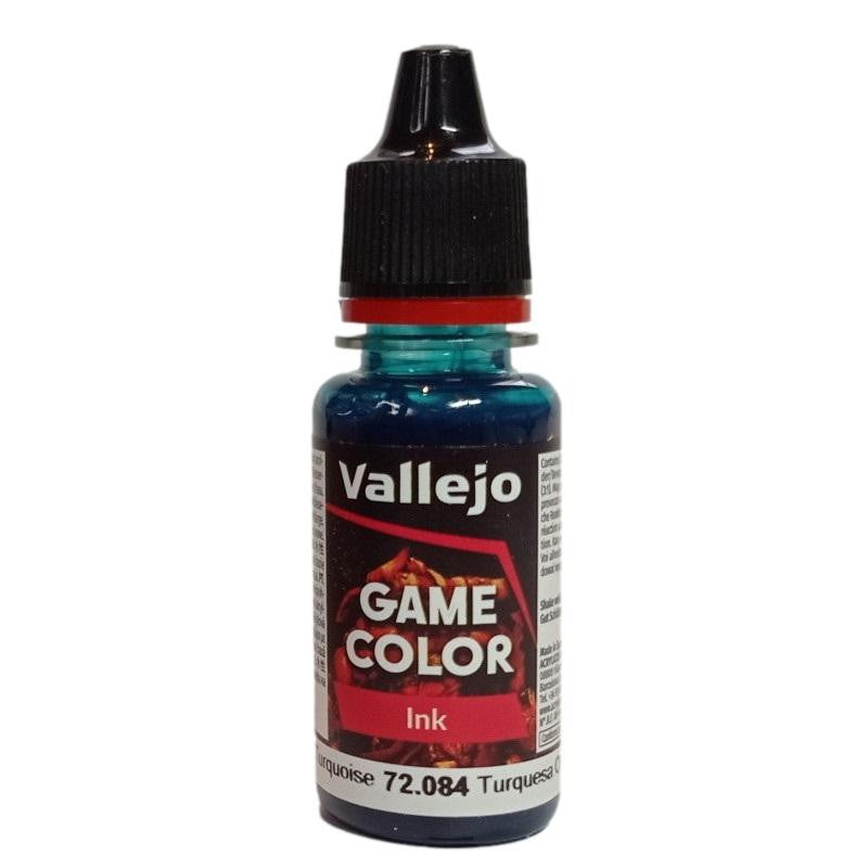 Vallejo Game Color: Ink- Dark Turquoise, 18 ml. 72084